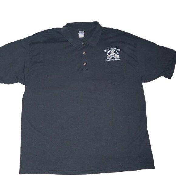 Gildan Commemorative Shuttle Team Polo Style Short Sleeve Shirt / Size 2XL - Picture 5 of 10